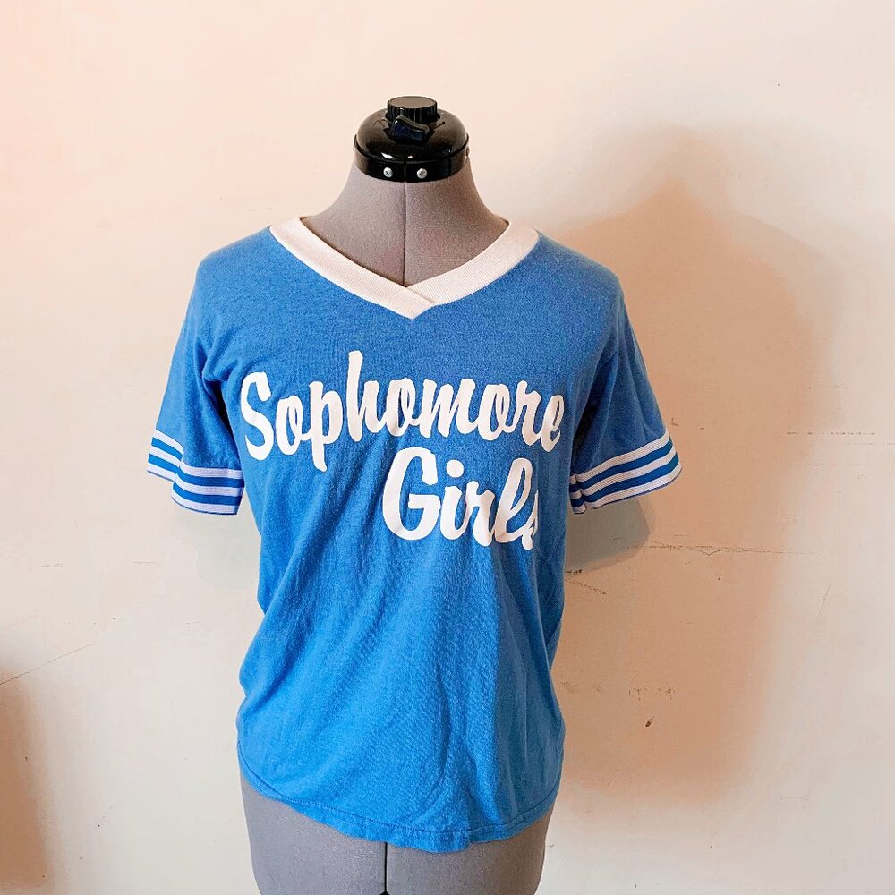 Vintage 90s Sophomore Girls Softball Shirt Vintage Small